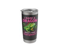 Iguana I Raise A Dragon What's Your Superpower? Stainless Steel Insulated Tumbler