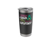 Iguana I Raise A Dragon What's Your Superpower? Stainless Steel Insulated Tumbler