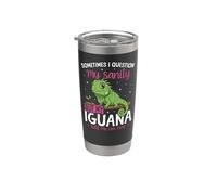 Iguana Sometimes I Question My Sanity But My Iguana Told Me Stainless Steel Insulated Tumbler