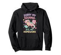 Iguana Sorry My Iguana Ate My Homework Pullover Hoodie
