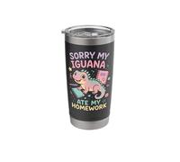Iguana Sorry My Iguana Ate My Homework Stainless Steel Insulated Tumbler