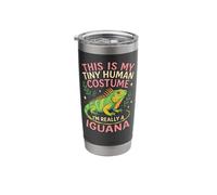 Iguana This is My Tiny Human Costume I'm Really A Iguana Stainless Steel Insulated Tumbler