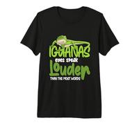 Iguanas Eyes Speak Louder Than The Most Words - Iguana Premium T-Shirt