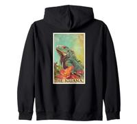 Iguanas Iguana Tarot Card Zip Hoodie