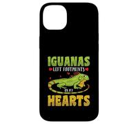 Iguanas left footprints on my hearts - Iguana Case for iPhone 14 Plus