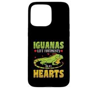 Iguanas left footprints on my hearts - Iguana Case for iPhone 15 Pro Max