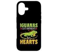 Iguanas left footprints on my hearts - Iguana Case for iPhone 17