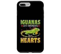 Iguanas left footprints on my hearts - Iguana Case for iPhone 7 Plus/8 Plus