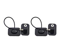 IGUATU 2 x Child Window Restrictors with Lock, Screw Needed to Prevent Damage and Protect Your Child , Black