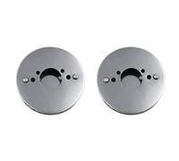 IGUATU 2PCS Car Chrome Pancake High Air Flow Air Filter for All 1.25 Inch SU HS2 Carburettors 14X3cm