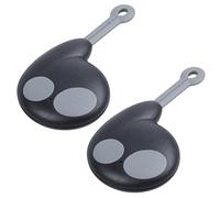 IGUATU 2X 2 Buttons Key case Remote control Key case for Cobra Alarm Fob Without Battery Black