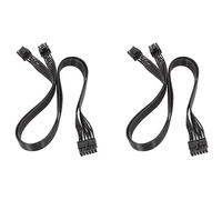 IGUATU 2x Graphics Card Psu 12 Pin to Dual 8 Pin (6 + 2) Modular Power Supply PCI-E for P-860 P-1000 X-1050 (60 cm)