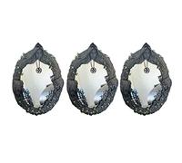 IGUATU 3 x Triple Moon Goddess Wall Mirror with Hanging Mirror Retro One Five Tips