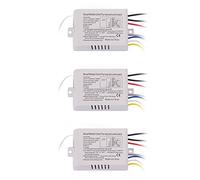 IGUATU 3X 4 Way Light Lamp Digital Wireless Remote Control Switch ON/Off 220V