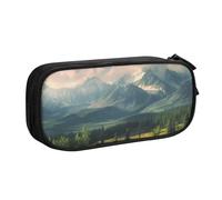 IguaTu Alaska Mountains Large Capacity Pencil Case - Double Layer Stationery Organiser for School, Office, Travel Use