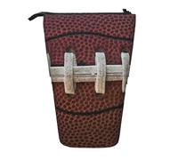 IguaTu American Football Laces Expandable Pencil Case, Telescopic Stationery Organizer, Durable Oxford Fabric Multi-Use Bag for Pens, Makeup