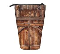 IguaTu Barn Door Expandable Pencil Case, Telescopic Stationery Organizer, Durable Oxford Fabric Multi-Use Bag for Pens, Makeup