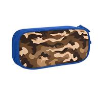 IguaTu Brown Camouflage Large Capacity Pencil Case - Double Layer Stationery Organiser for School, Office, Travel Use