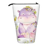 IguaTu Butterfly Expandable Pencil Case, Telescopic Stationery Organizer, Durable Oxford Fabric Multi-Use Bag for Pens, Makeup