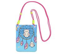 IguaTu Catch Dream Net Crossbody Phone Bag for Women Lightweight Water-Resistant Twill Shoulder Purse Small Travel Handbag