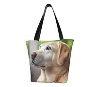 IguaTu cute Labrador Dog1 Women Casual Shoulder Tote Bag Large Capacity Lightweight Handbag with Zipper for Shopping Travel and Daily Use