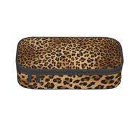 IguaTu Cute Leopard Large Capacity Pencil Case for School, Stationery Organiser Pouch with Compartments, Zipper Bag