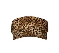IguaTu Cute Leopard Sports Sun Visor Hats, Print Adjustable Empty Top Sun Hat for Men and Women