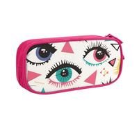 IguaTu Evil Eyes Large Capacity Pencil Case - Double Layer Stationery Organiser for School, Office, Travel Use