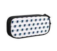 IguaTu Evil Eyes Large Capacity Pencil Case - Double Layer Stationery Organiser for School, Office, Travel Use