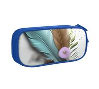 IguaTu Feather Flower Large Capacity Pencil Case - Double Layer Stationery Organiser for School, Office, Travel Use