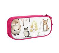 IguaTu Forest Creatures Large Capacity Pencil Case - Double Layer Stationery Organiser for School, Office, Travel Use