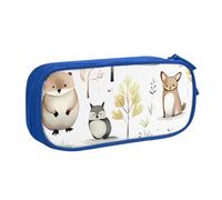 IguaTu Forest Creatures Large Capacity Pencil Case - Double Layer Stationery Organiser for School, Office, Travel Use