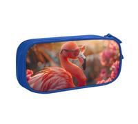 IguaTu Hello Glasses Flamingo Large Capacity Pencil Case - Double Layer Stationery Organiser for School, Office, Travel Use