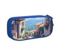 IguaTu Italian Street Large Capacity Pencil Case - Double Layer Stationery Organiser for School, Office, Travel Use