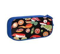 IguaTu Japanese Sushi Shrimp Large Capacity Pencil Case - Double Layer Stationery Organiser for School, Office, Travel Use
