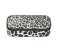 IguaTu Leopard Print Large Capacity Pencil Case for School, Stationery Organiser Pouch with Compartments, Zipper Bag