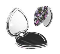 IguaTu Magic Witch Witchcraft Bohemian Drawing Portable Pocket Makeup Mirror Compact Travel Mirror with Double Sided Design for Purse Handbag and Daily Use