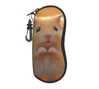 IguaTu Maroon Hamster Soft Glasses Case Neoprene Sunglasses Case - Lightweight Travel Organizer, Zipper Closure Scratch-Resistant