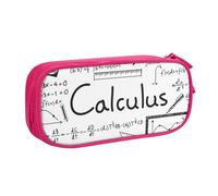 IguaTu Math Geometry Geek Calculus Pencil Case, Large Capacity Double Layer Student Pencil Case - Durable Oxford Fabric School and Office Supplies Organizer