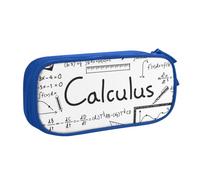 IguaTu Math Geometry Geek Calculus Pencil Case, Large Capacity Double Layer Student Pencil Case - Durable Oxford Fabric School and Office Supplies Organizer