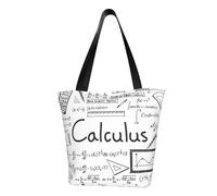 IguaTu Math Geometry Geek Calculus Women Casual Shoulder Tote Bag Large Capacity Lightweight Handbag with Zipper for Shopping Travel and Daily Use