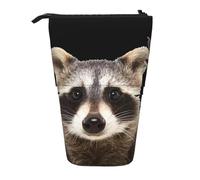 IguaTu Racoons Expandable Pencil Case, Telescopic Stationery Organizer, Durable Oxford Fabric Multi-Use Bag for Pens, Makeup