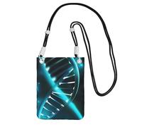 IguaTu Science Gene Strand Crossbody Phone Bag for Women, Small Shoulder Purse with Adjustable Strap, Phone Pouch for Travel & Daily Use