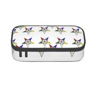 IguaTu Stars Eastern Stars Large Capacity Pencil Case for School, Stationery Organiser Pouch with Compartments, Zipper Bag