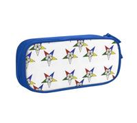 IguaTu Stars Eastern Stars Pencil Case, Large Capacity Double Layer Student Pencil Case - Durable Oxford Fabric School and Office Supplies Organizer