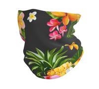 IguaTu Tropical Pineapple Hawaiian Multi-Functional Neck Scarf For Men/Women- Stretchy Warm Windproof Mask | Sports Outdoor Scarf For Fishing Cycling | 26cm X 30cm