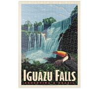 Iguazú Falls: Argentina & Brazil, Vintage Poster - Premium 500 pieces Puzzle - MyPuzzle special collection from Anderson Design Group