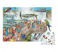 Iguazu Falls Devil's Throat Delirium Wooden Jigsaw Puzzle Waterproof 1000 Piece Puzzles for Adults Challenging And Brainteasing Educational Games