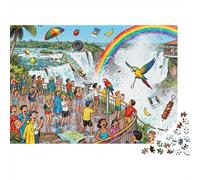 Iguazu Falls Devil's Throat Delirium Wooden Jigsaw Puzzle Waterproof 1000 Piece Puzzles for Adults Impossible Educational Games