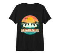 Iguazu Falls Iguaçu Souvenirs Memorabilia Retro Sunset Sun Premium T-Shirt
